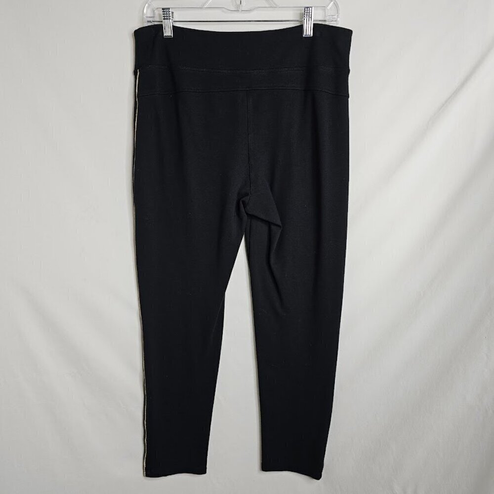 TOMMY HILFIGER SPORT Leggings Pants size XL BLACK Athleisure Casual Gym Athletic - Picture 7 of 9